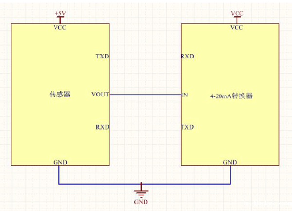 红外丙烷传感器模拟信号输出接口电路